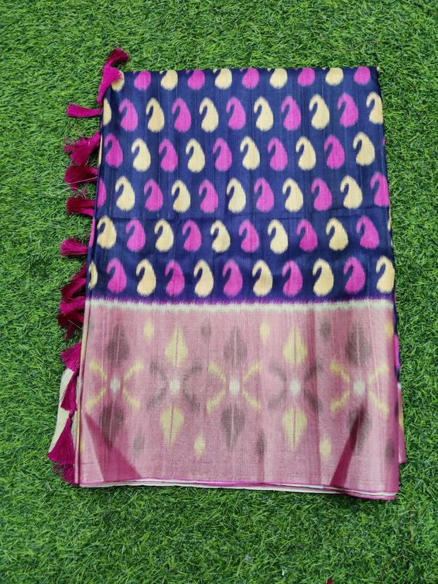 Blue Patola Pattu 8 I4-4E