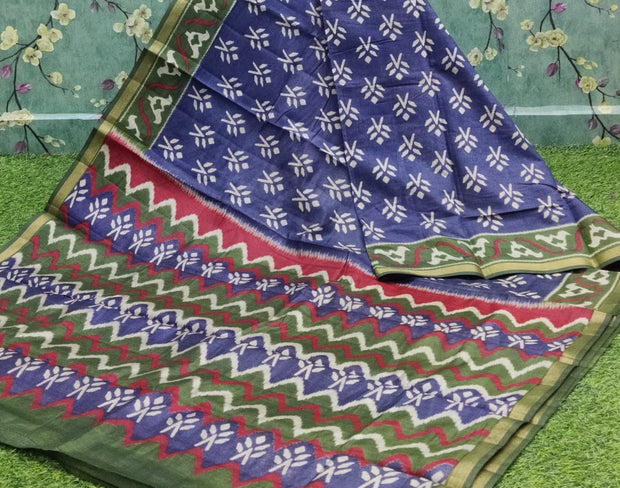 Blue Maheshwari Silk 11 I4-3