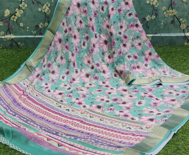 Lux Green Floral Bela 12 I4-12