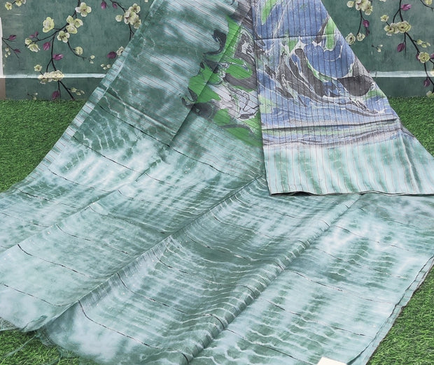 Green Marble Handloom Mangalgiri 12 I4-3