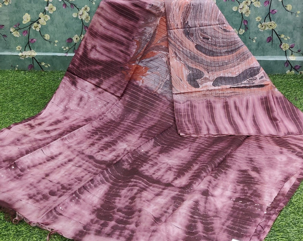 Brown Marble Handloom Mangalgiri 12 I4-5