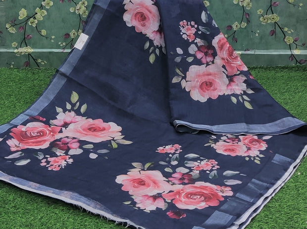 Peacock Blue Lotus Voile 13 I4-10