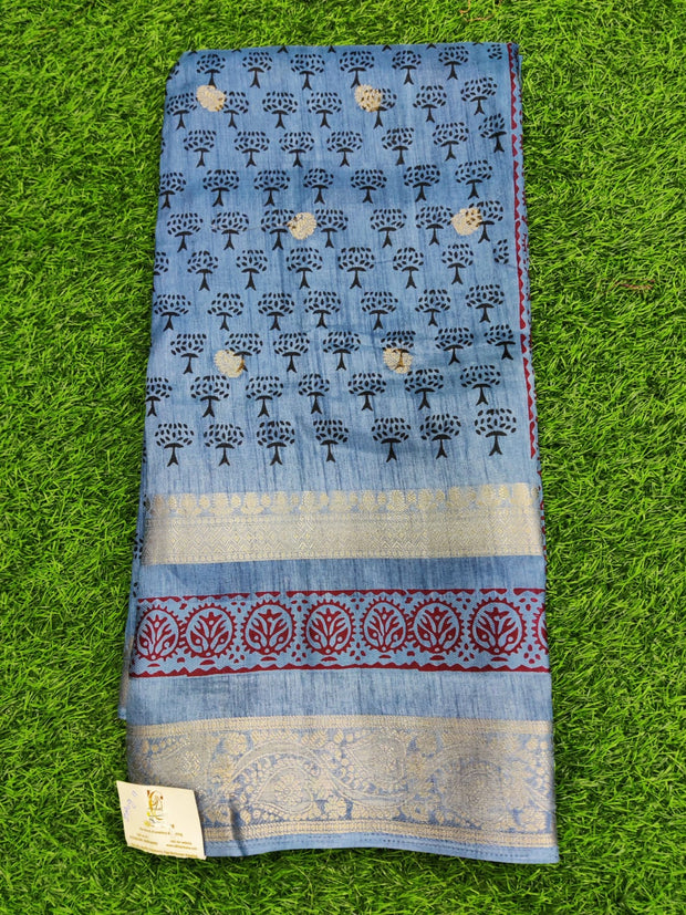 Blue Matka Tussar 13 I4-9E