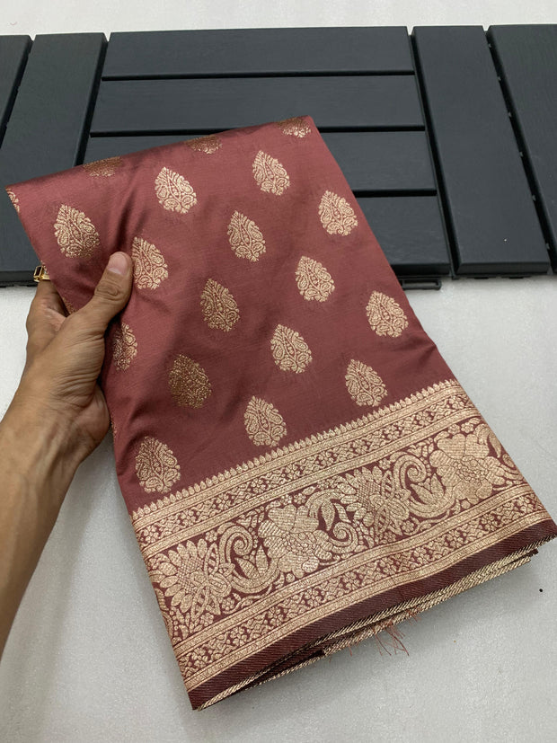 Brown Litchi Silk