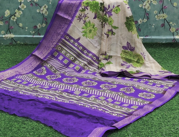 Lavender Viscose Georgette 25 I4-2