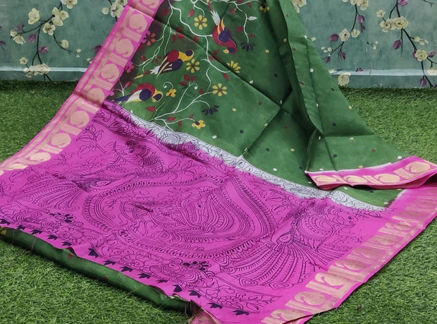 Green Kadhi Georgette 26 I4-8