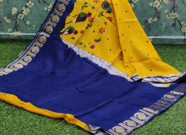 Yellow Kadhi Georgette 26 I4-10