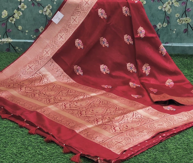 Red Katan Banaras Pattu 4 J4-3