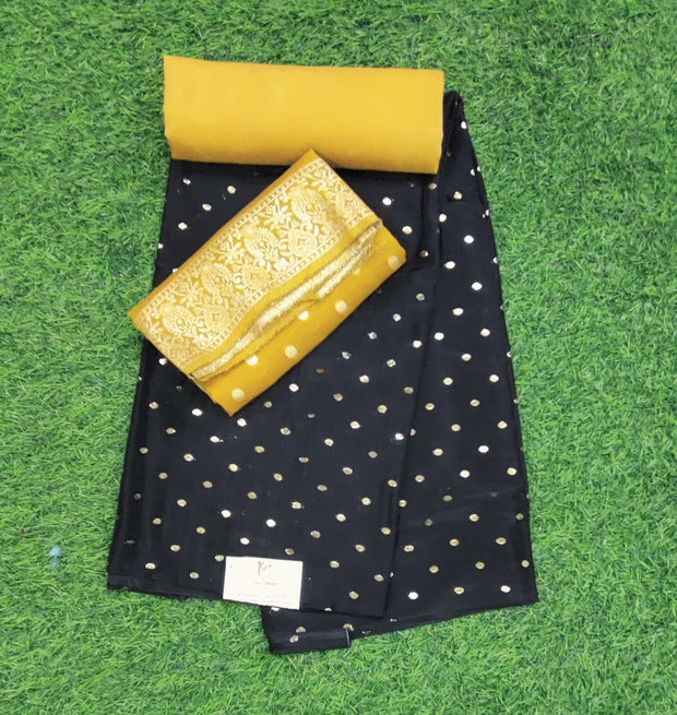 Yellow Dress Material 4 J4-17