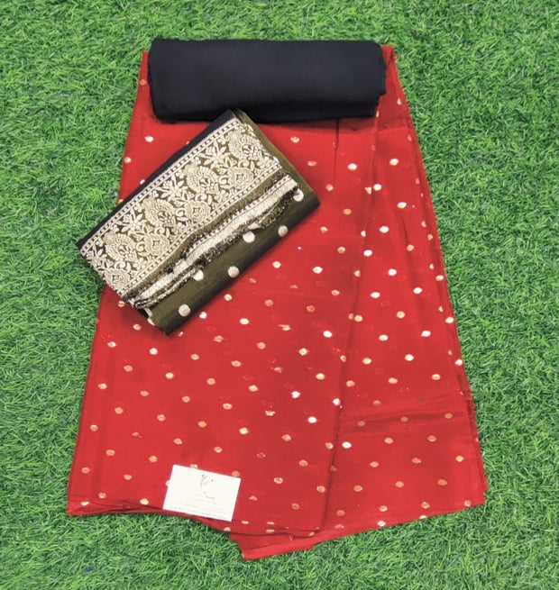 Brown Dress Material 4 J4-14