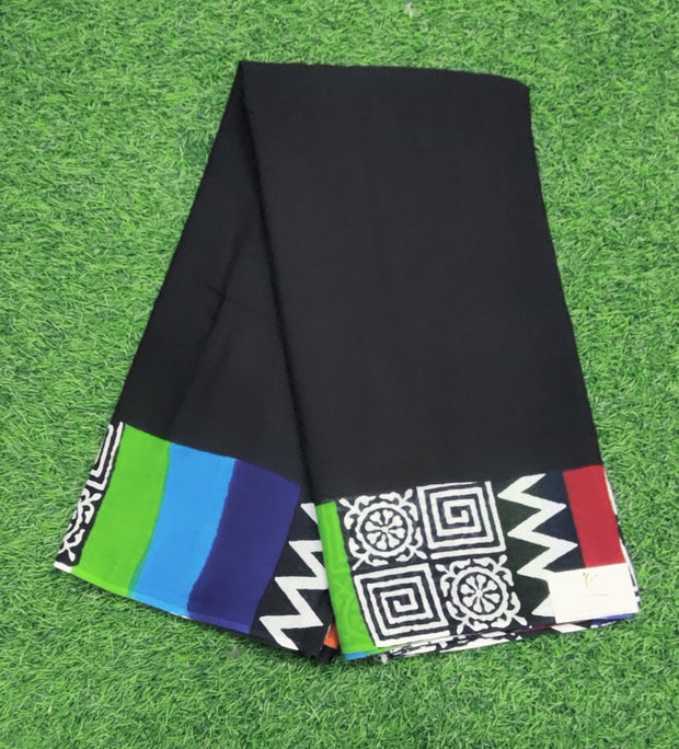 Black & Blue Chanderi 7 J4-14E