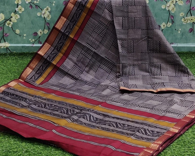 Black Maheshwari Silk 27 J4-2