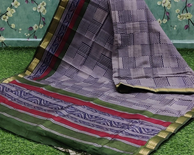 Blue Maheshwari Silk 27 J4-3