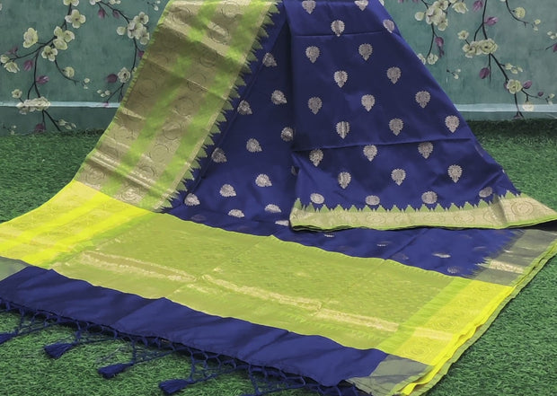 Robin Blue Banaras Pattu 8 K4-2