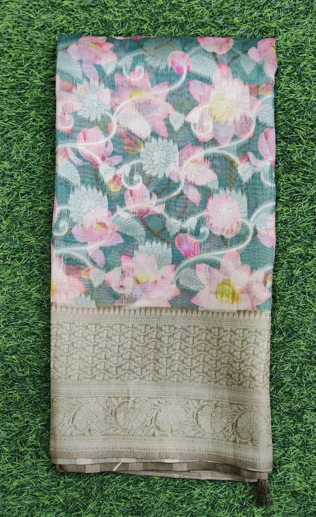 Green Chanderi 8 K4-12E