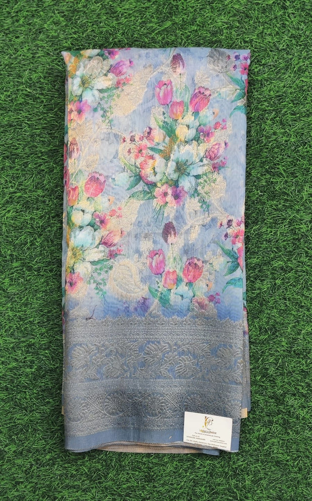 Light Blue Chanderi 8 K4-11E