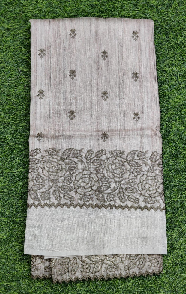 Beige Jute Embroidery 9 K4-9E