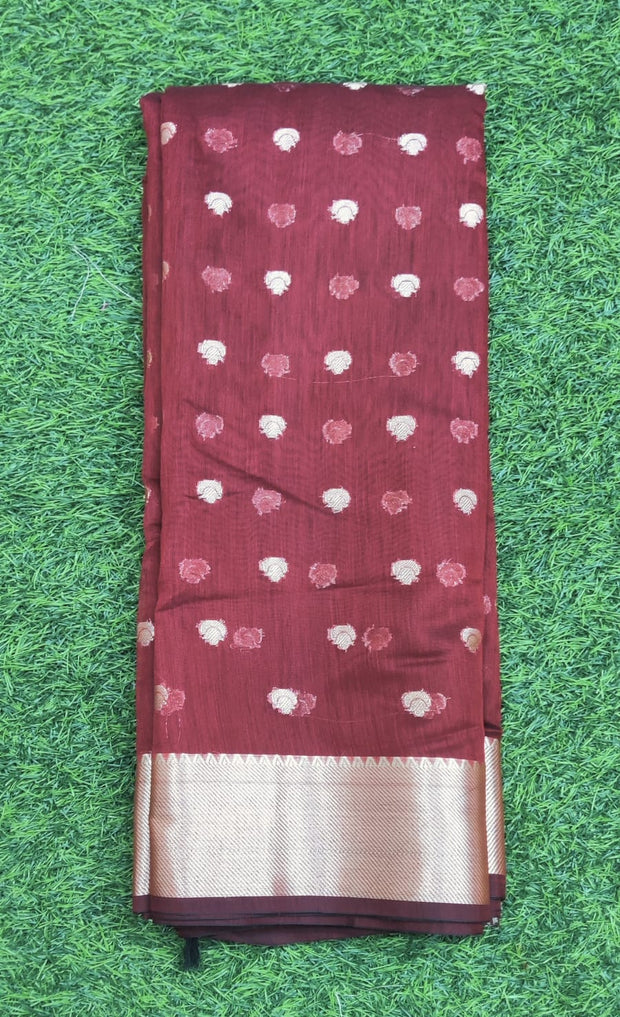 Maroon Chanderi 9 K4-2E