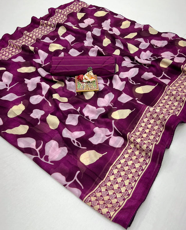 Burgundy Moss Georgette