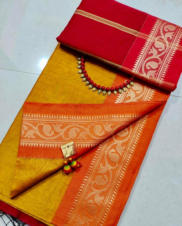 Yellow Bengal Handloom 27 D5-2