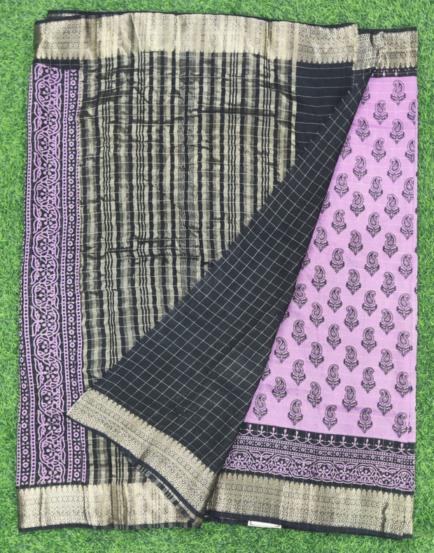 Lavender Maheshwari Silk 15AUG9