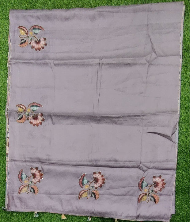 Grey Pure Chanderi 28May1