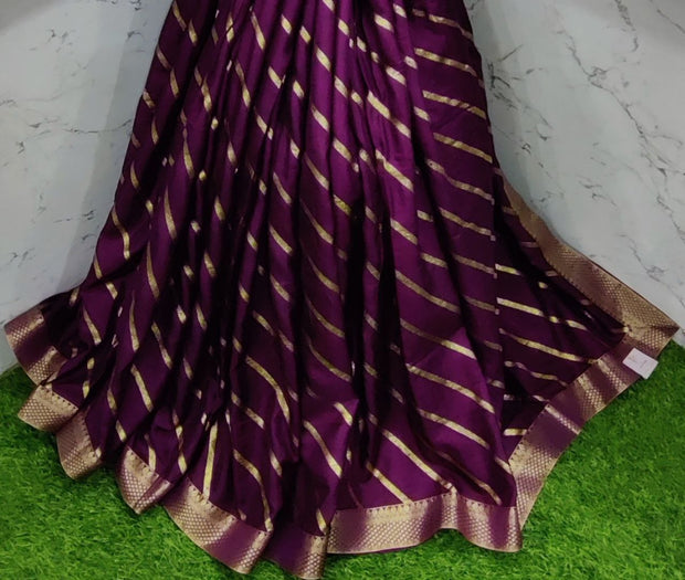 Grape Wine LW Georgette Banarasi 19SEP2E