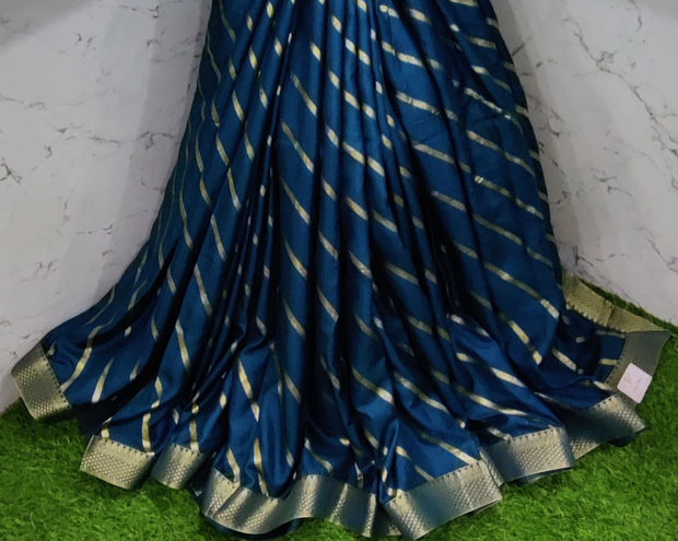 Peacock Blue LW Georgette Banarasi 19SEP5E