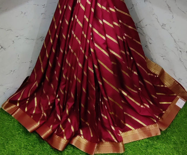 Marron LW Georgette Banarasi 19SEP6E