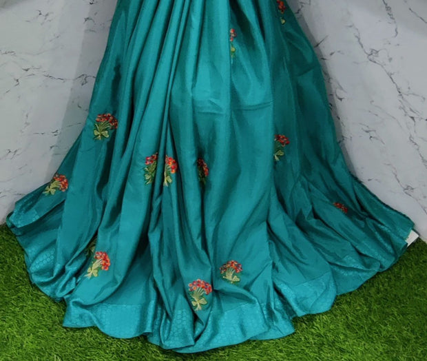 Lux Green Georgette 19SEP15E