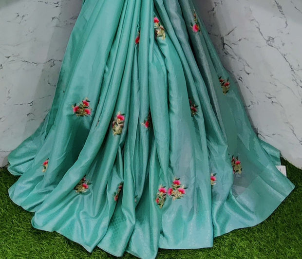 Lux Green Georgette 19SEP10E