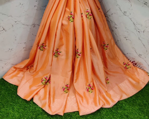 Light Orange Georgette 19SEP7E