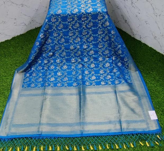 Blue Katan Banarasi Pattu 20SEP2