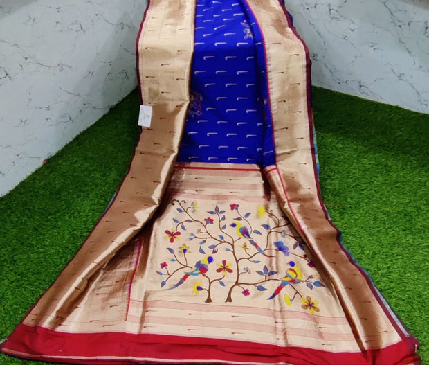 Blue Banarasi Paithani 21SEP8E