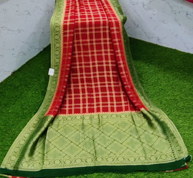 Red Georgette Banarasi 21SEP10E