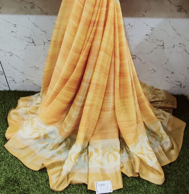 Orange Winkley Georgette 22SEP4E