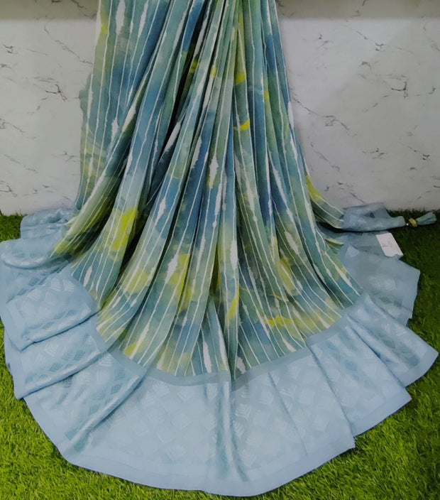 Green Dola Georgette 22SEP8E