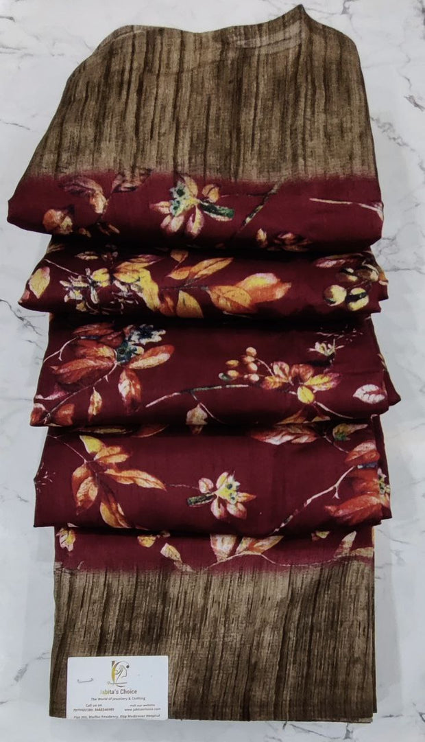 Beautiful Maroon Saree 3Oct7E