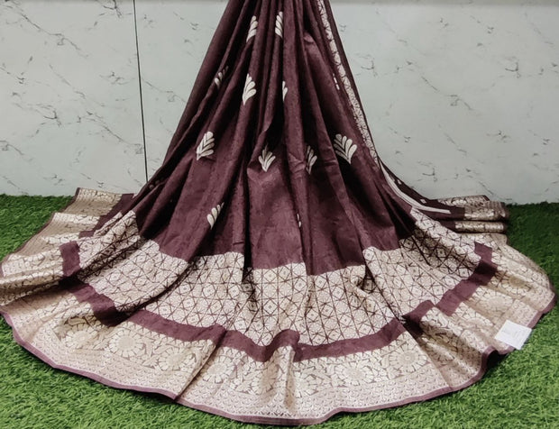 Brown Georgette Saree 4Oct12