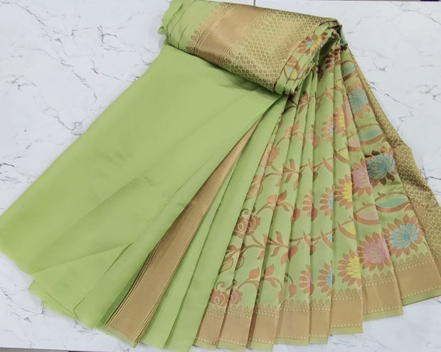 Green Banaras Silk Saree 4Oct8