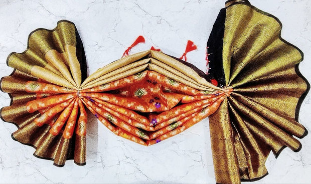 Orange Chanderi 5OCT9