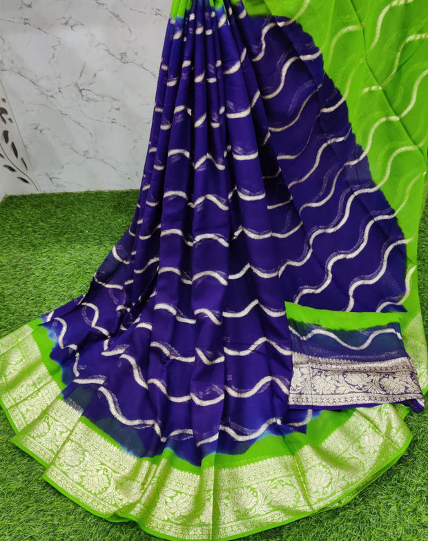 Purple Khadi Georgette 11OCT11E