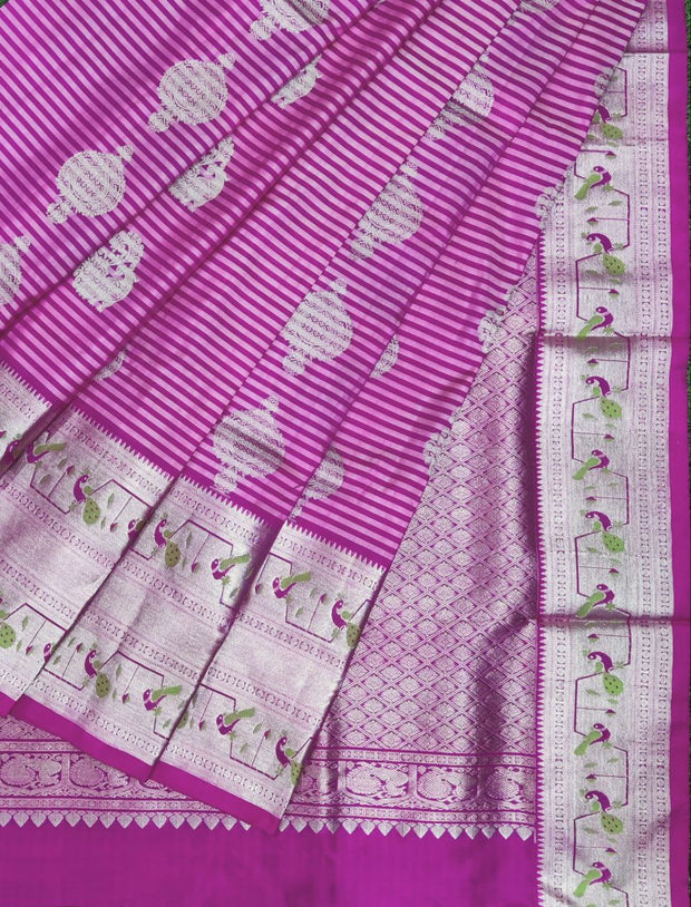 Pink Venkatgiri Pattu 18LV22