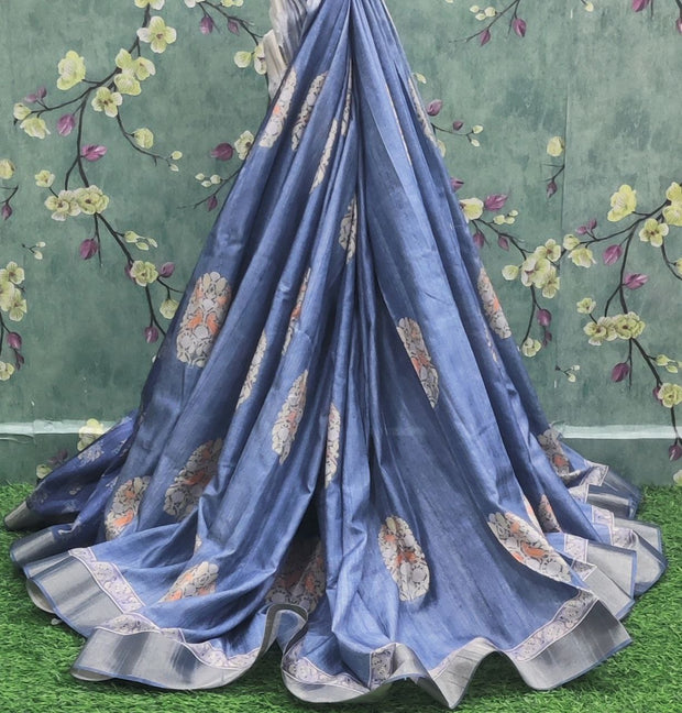 Blue Munga Tussar 12JAN15E