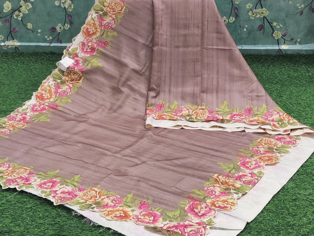 Beige Jute Tussar 12JAN5E