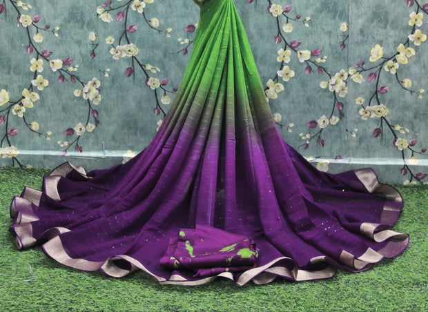 Green Pure Georgette 21JAN1