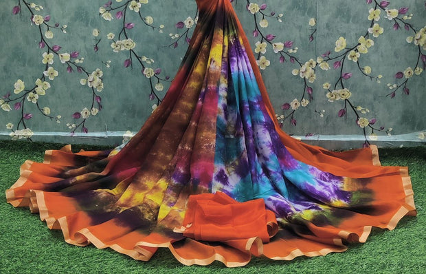 Green Khadi Georgette 23JAN3