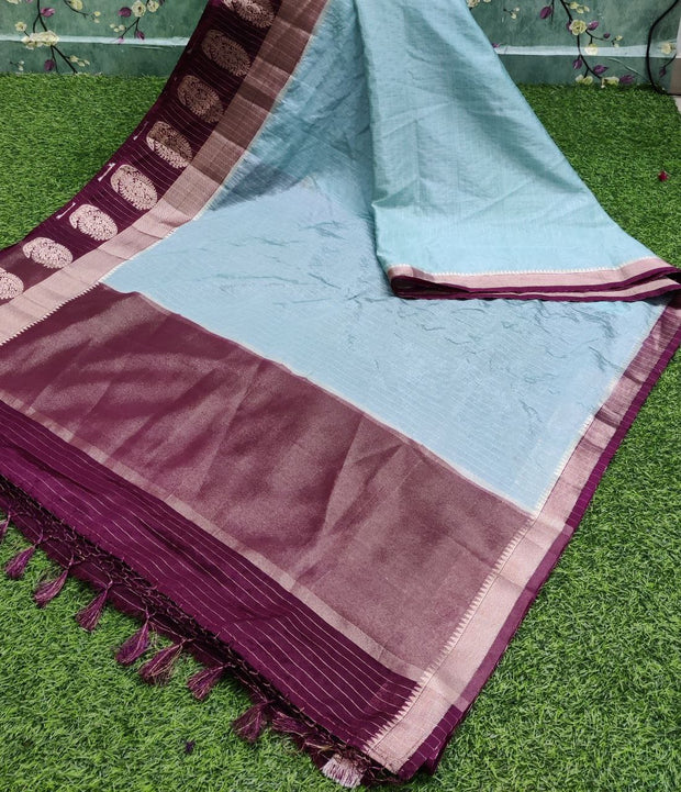 Blue Chiniya Silk 23JAN11E