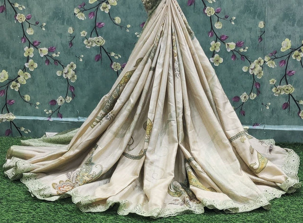 Light Green Matka Tussar 23JAN2E – Jabita's Choice