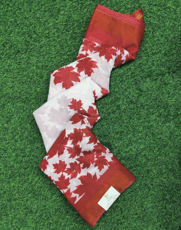 Red Pure Chanderi 24JAN9